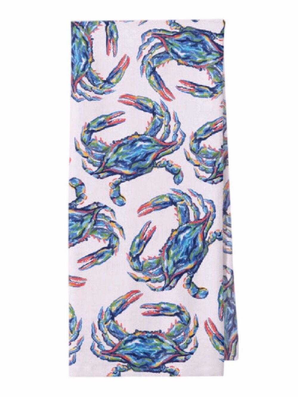 Watercolor Blue Crab Kitchen Towel - NEW Fast Ship